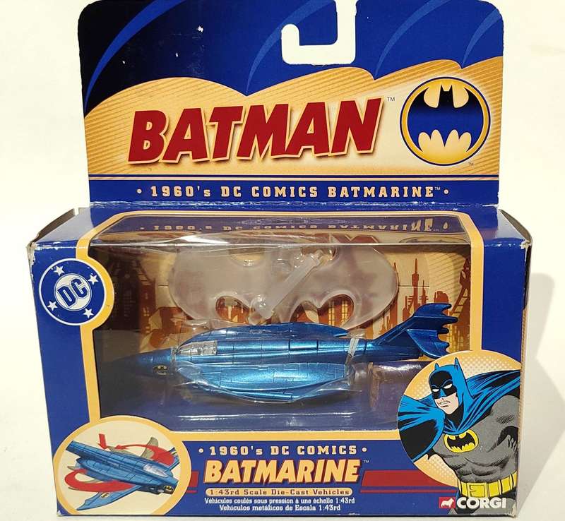 **RARE/PRE-LOVED/BOXED** 1/43 Corgi 1960's DC Comics Batmarine 77305