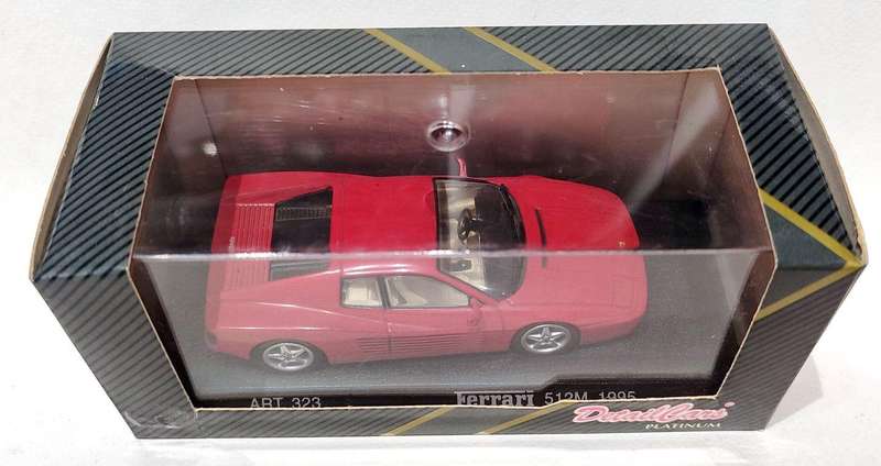 **MINT/PRE-LOVED** 1/43 Detail Cars Platinum Ferrari 512 M Red 1995 ART 323