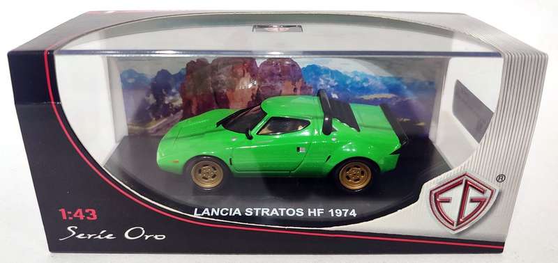 **NEW/RARE/BOXED** 1/43 Edison Giocattoli Lancia Stratos HF 1974 Green 800821