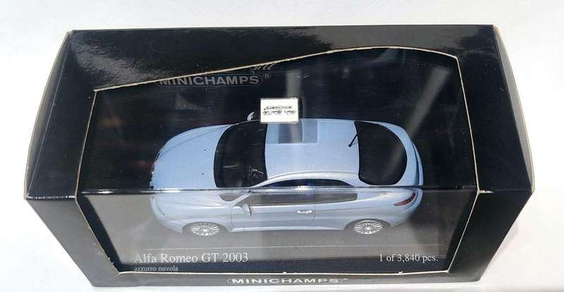 *RARE/NEW* 1/43 Minichamps/Paul's Model Art Alfa Romeo GT 2003 Metallic Blue (400120324)