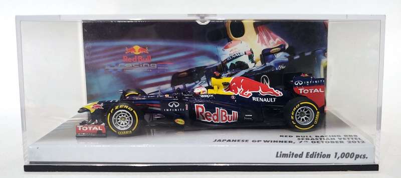 *ULTRA RARE/MINT* 1/43 Minichamps F1 Red Bull Racing RB8 Vettel Winner Japan 2012 LE1000