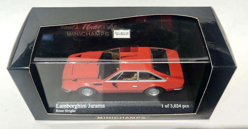 *RARE/NEW* 1/43 Minichamps/Paul's Model Art Lamborghini Jarama 1974 Rosso Siviglia Orange 400103401