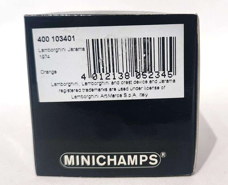 *RARE/NEW* 1/43 Minichamps/Paul's Model Art Lamborghini Jarama 1974 Rosso Siviglia Orange 400103401