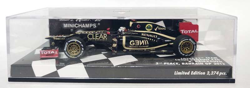 *RARE/MINT* 1/43 Minichamps Lotus F1 Team Lotus Renault E20 Raikkonen Bahrain 2012 2nd Place LE2274
