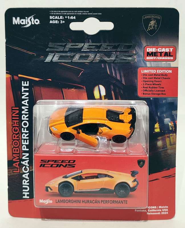 **NEW** 1/64 Maisto Speed Icons LE Lamborghini Huracan Performante
