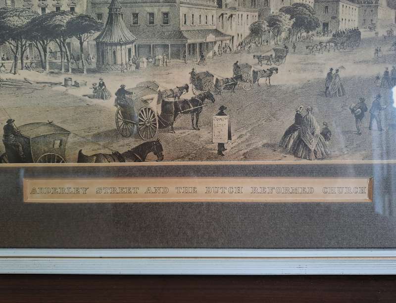2 x VINTAGE FRAMED PRINTS OF CAPE TOWN!