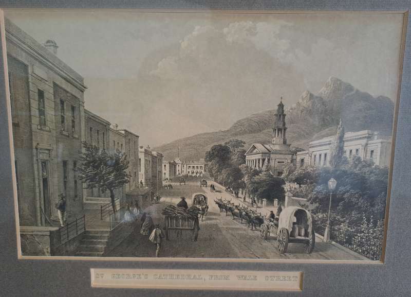 2 x VINTAGE FRAMED PRINTS OF CAPE TOWN!