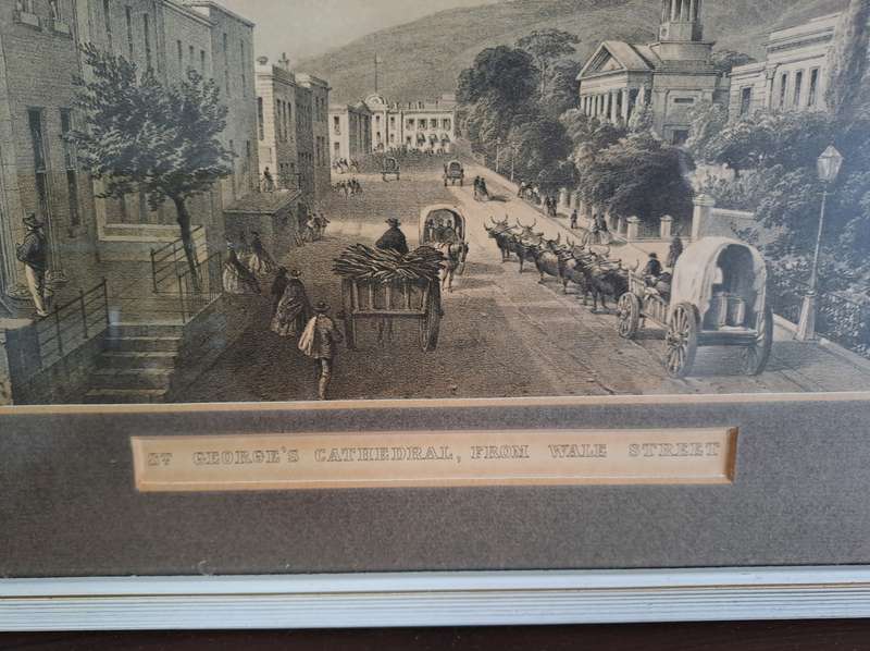 2 x VINTAGE FRAMED PRINTS OF CAPE TOWN!