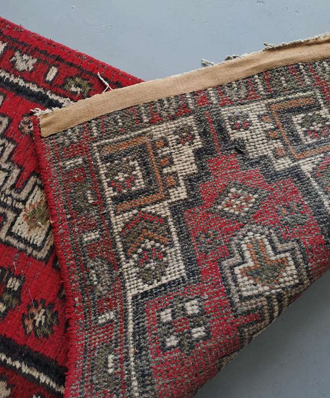 THICK-PILED WOOL HAND-KNOTTED PERSIAN RUNNER CARPET! 2700mm - 730mm