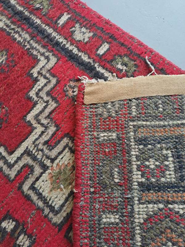 THICK-PILED WOOL HAND-KNOTTED PERSIAN RUNNER CARPET! 2700mm - 730mm