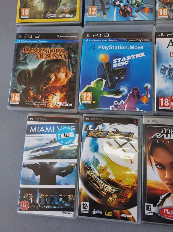 COLLECTION OF PS3 & PSP GAMES