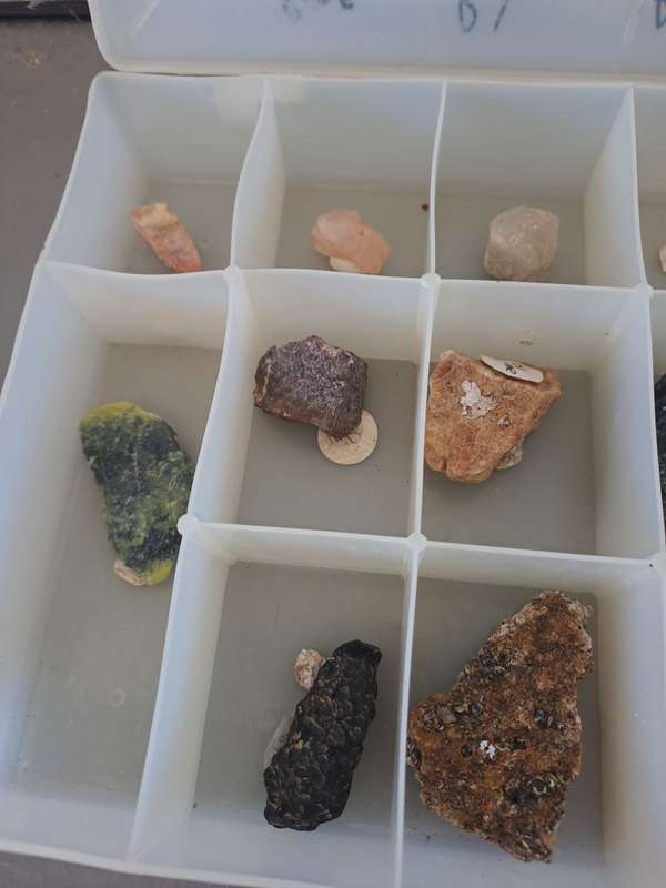 Geologist's Large Collection of Gemstones with Meteorite