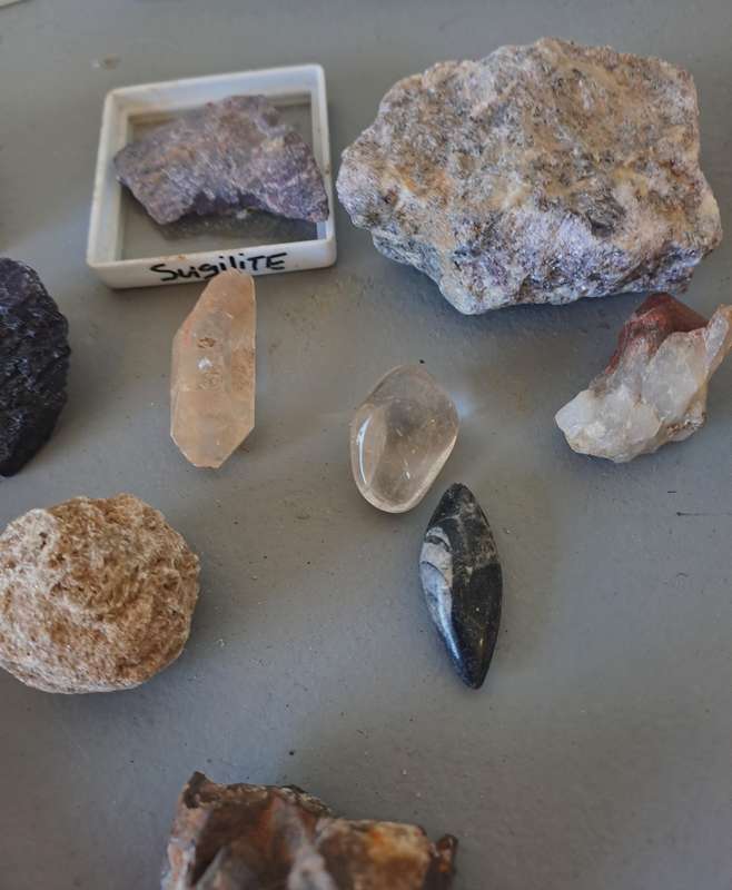 Geologist's Large Collection of Gemstones with Meteorite