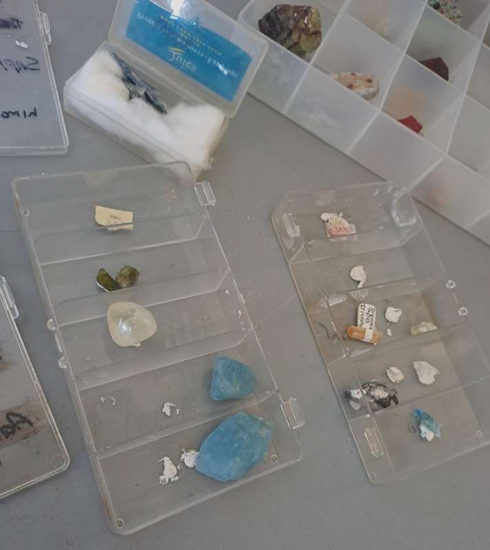 Geologist's Large Collection of Gemstones with Meteorite