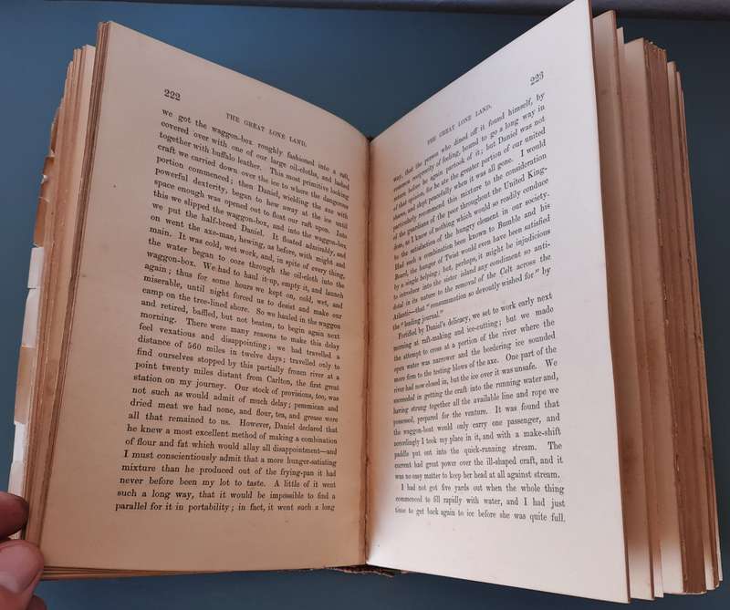 1872 RARE ANTIQUE COPY OF THE  GREAT LONE LAND!