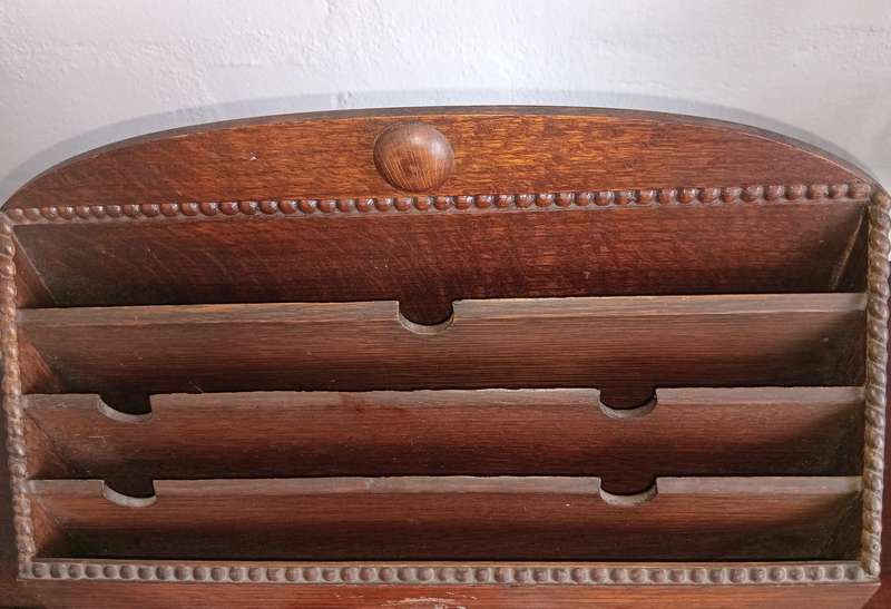 SET OF VINTAGE WOODEN LETTER HOLDERS