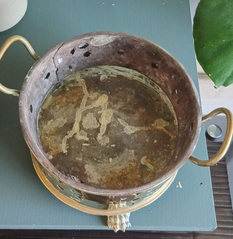 Antique Cape Solid Brass Fiddian Coffee Konfoor and Urn