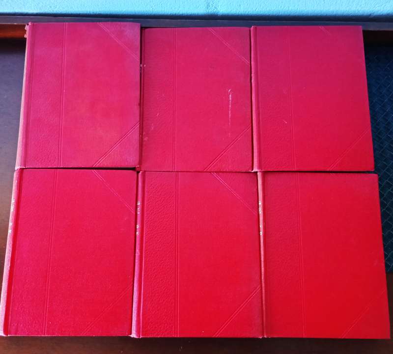 COLLECTION OF VINTAGE ''VERSAMELDE WERKE'' BOOKS BY CJ LANGENHOVEN FROM 1940
