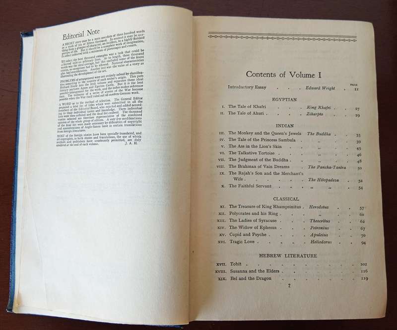 ANTIQUE COLLECTION OF BOOKS ''THE WORLDS THOUSAND BEST STORIES'' Circa 1904-1930