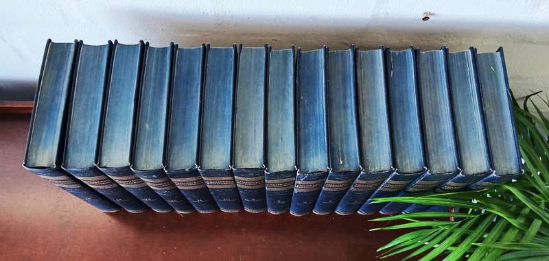 VINTAGE COLLECTION OF CHAMBERS ENCYCLOPAEDIA VOLUME 1-15 Circa 1950