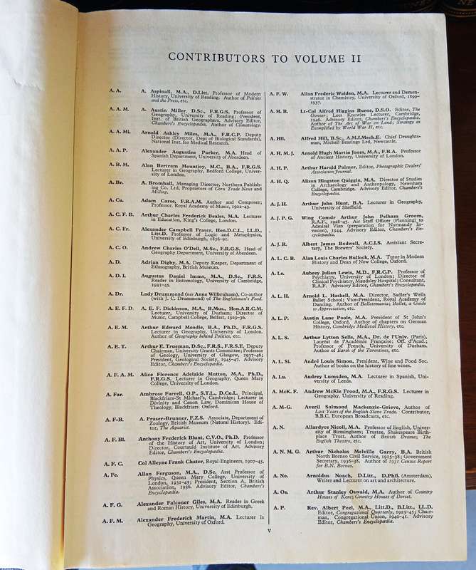VINTAGE COLLECTION OF CHAMBERS ENCYCLOPAEDIA VOLUME 1-15 Circa 1950