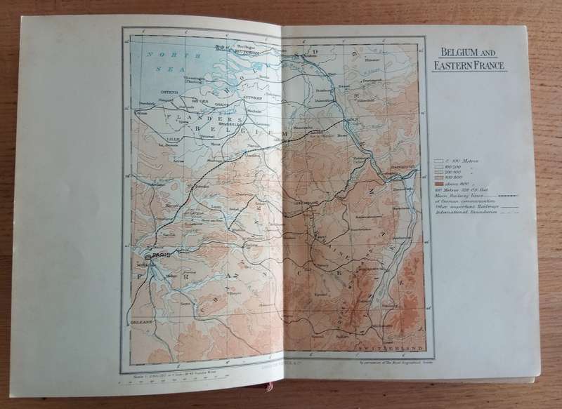 6 ANTIQUE BOOK COLLECTION OF THE GREAT WAR IN EUROPE BY FRANC R CANA Circa 1915