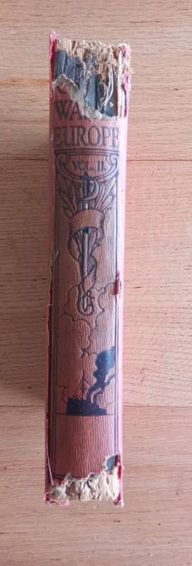 6 ANTIQUE BOOK COLLECTION OF THE GREAT WAR IN EUROPE BY FRANC R CANA Circa 1915