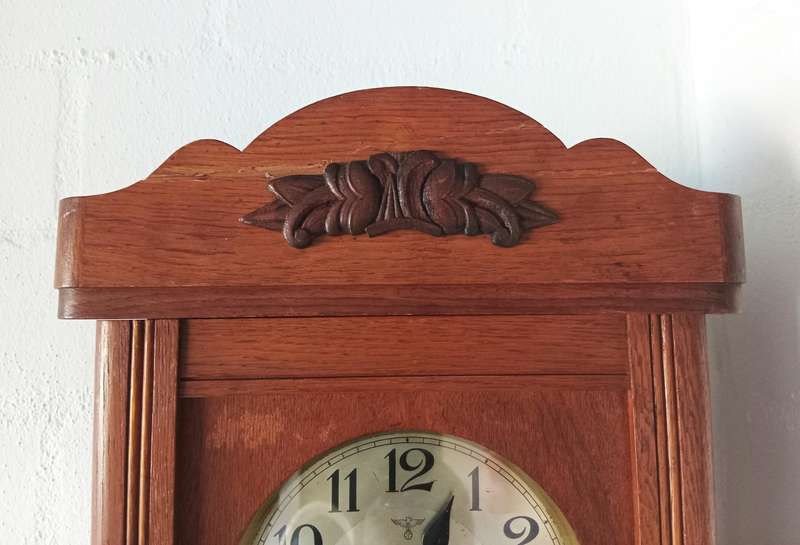 STUNNING VINTAGE MECHANICAL WALL CLOCK *FULLY WORKING*