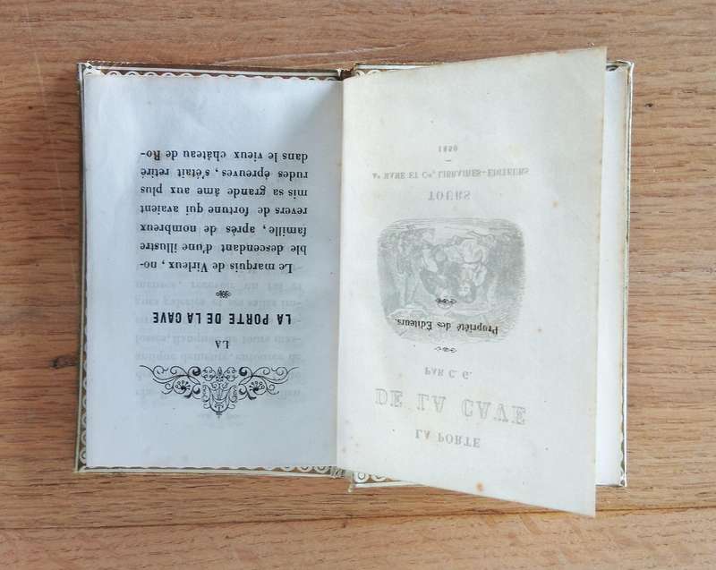 GORGEOUS ANTIQUE FRENCH BOOK, LAPORTE DE LA CAVE CIRCA 1850 *HIGHLY COLLECTABLE*