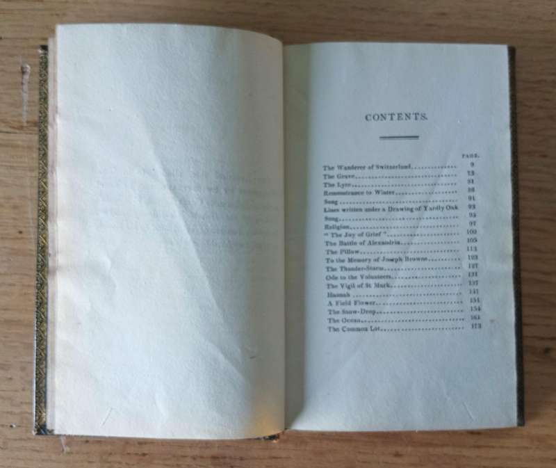 STUNNING  1815 ANTIQUE BOOK, ''THE WANDERER OF SWITZERLAND AND OTHER POEMS'' BY J.MONTGOMERY