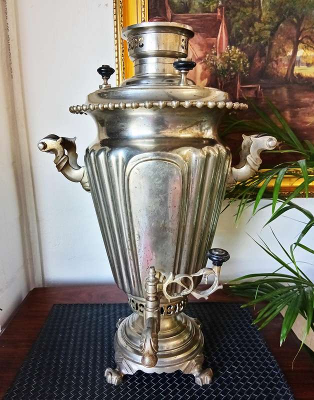 *SELLS FOR R100 000 PLUS OVERSEAS* 19TH CENTURY RUSSIAN SAMOVAR*STAMPED*