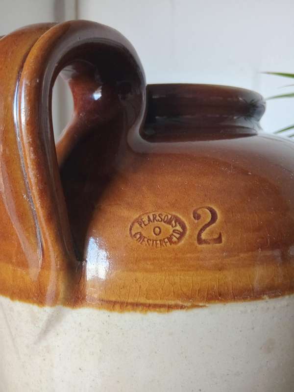 RARE VINTAGE PEARSON CHESTERFIELD 2 FLAGON WITH INSCRIPTION*HIGHLY COLLECTABLE*