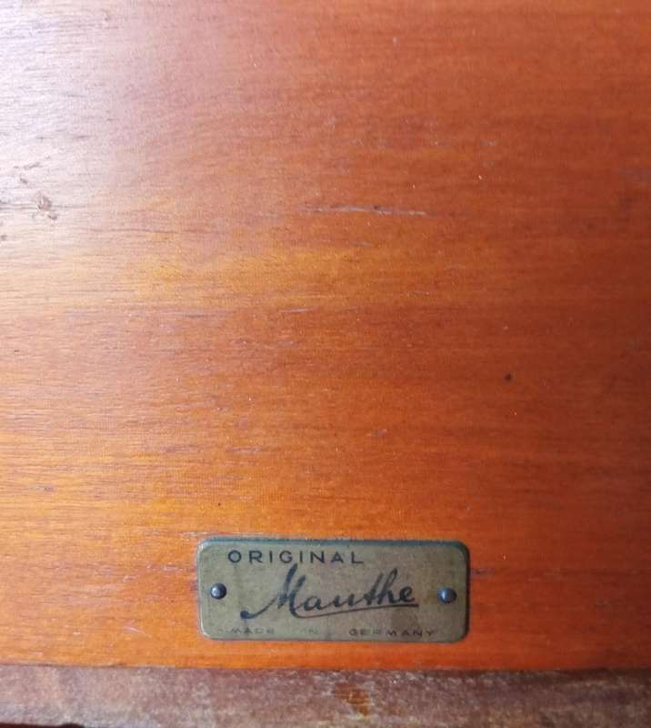 VINTAGE ART DECO ORIGINAL MAUTHE MANTLE CLOCK (HIGHLY COLLECTABLE)