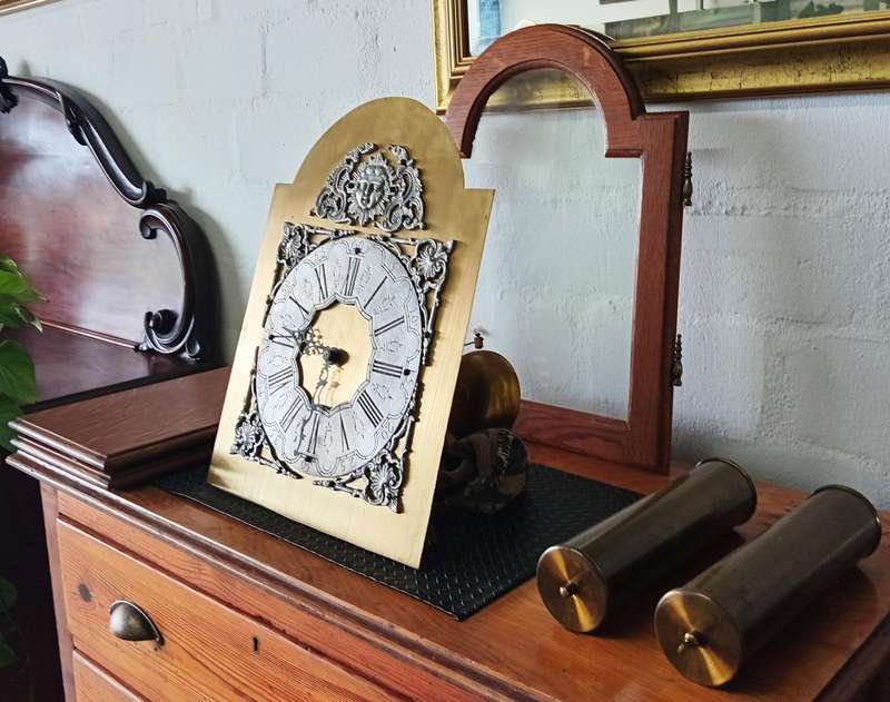 VINTAGE DISMANTLED BRASS CLOCK
