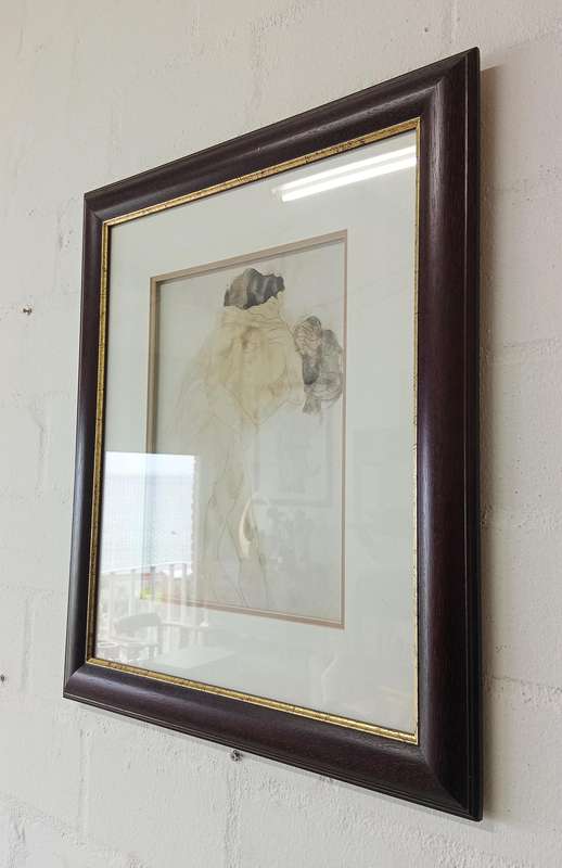 LIMITED EDITION PRINT OF AUGUSTE RODINS ANTIQUE SCULPTURE, THE KISS
