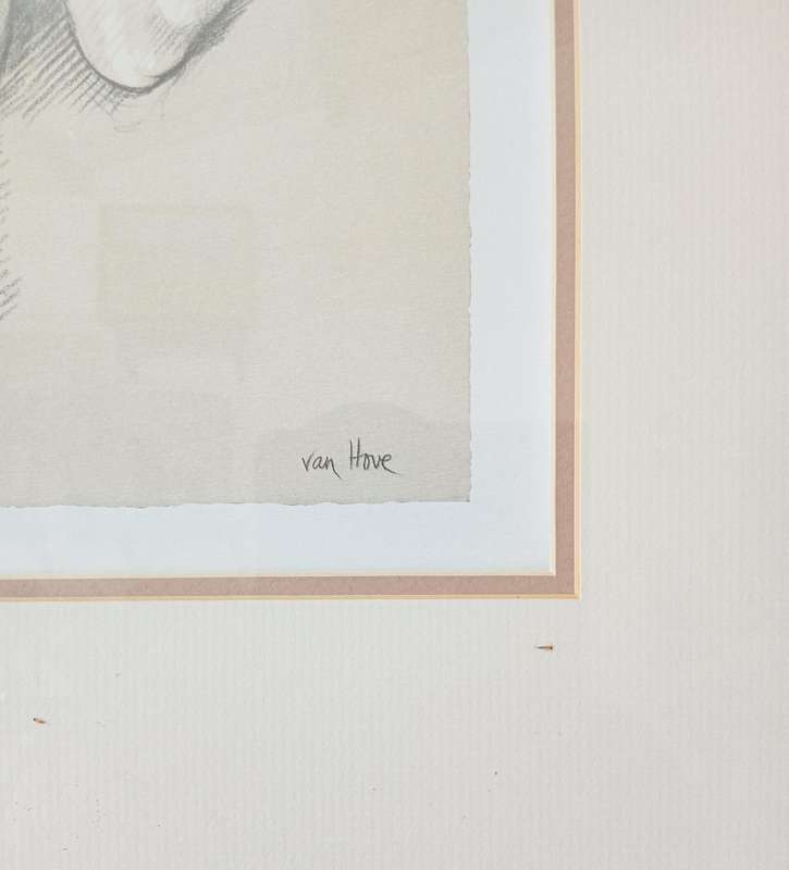 LIMITED EDITION PRINT OF FAMOUS VAN HOVE SKETCH