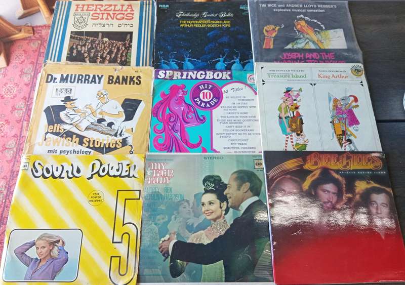 23 PIECE VINTAGE COLLECTION OF RECORDS *FAMOUS AND COLLECTABLE ARTISTS*