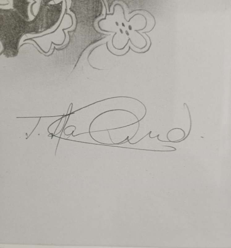 BEAUTIFUL SIGNED NELSON MANDELA SKETCH*HIGHLY COLLECTABLE*
