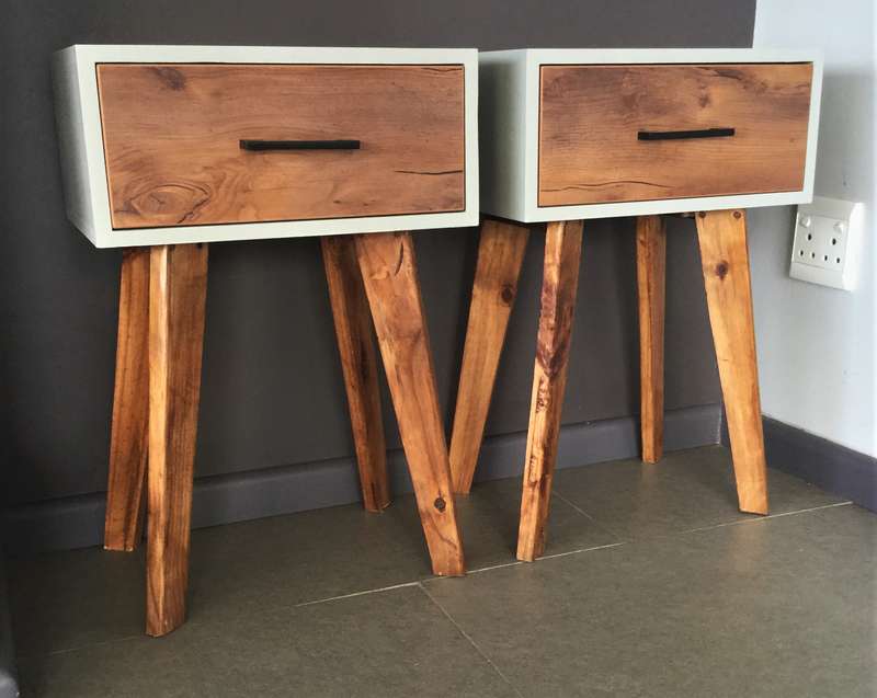 Modern Grey Retro Pedestals