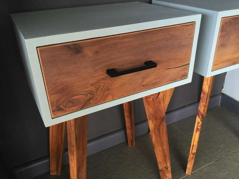 Modern Grey Retro Pedestals