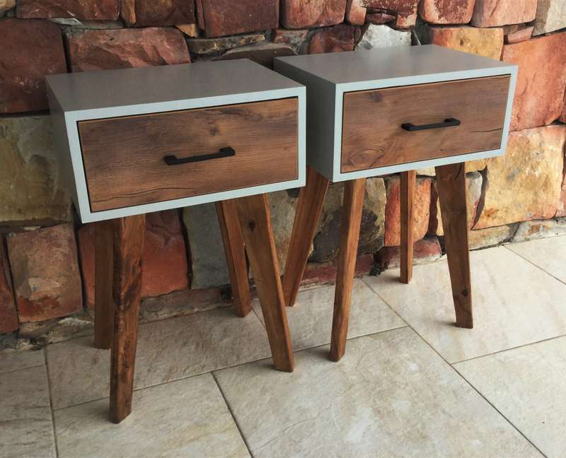 Modern Grey Retro Pedestals