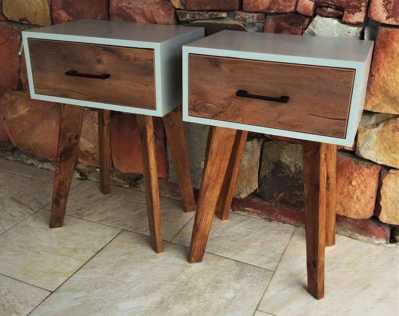 Modern Grey Retro Pedestals
