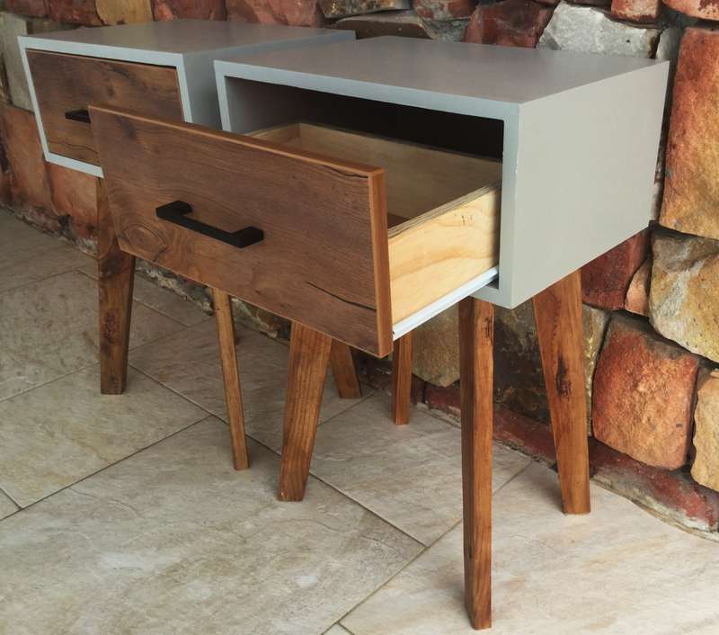 Modern Grey Retro Pedestals