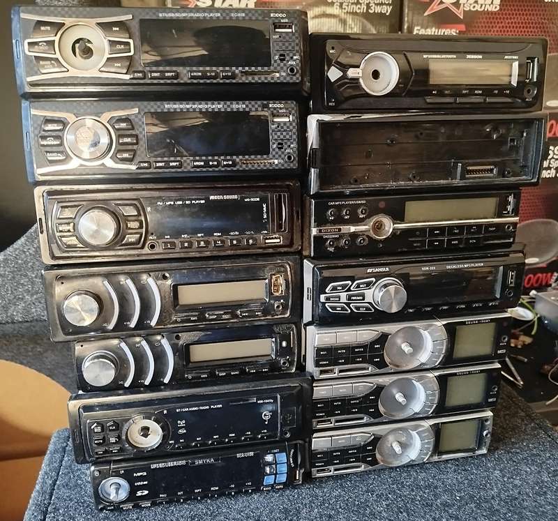 *One Bid for All 14* Various Single Din Head Units - Faulty - For Parts/Spares