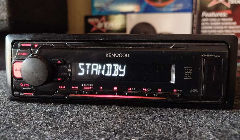 Kenwood Single Din Car Media Player with USB/AUX (KMM-102)