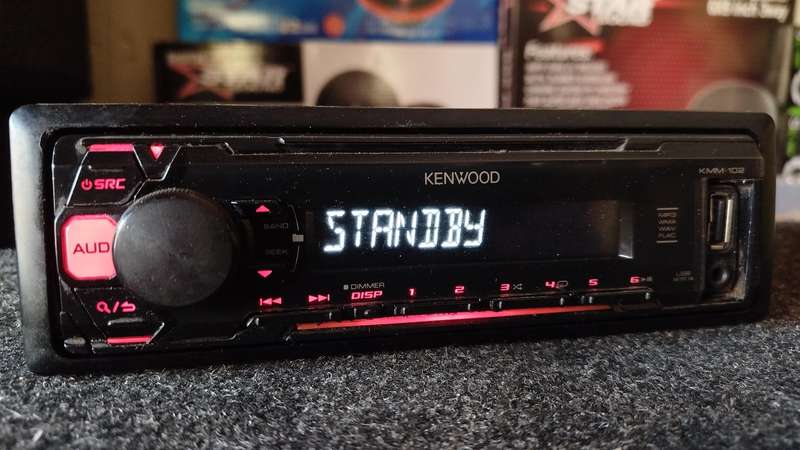 Kenwood Single Din Car Media Player with USB/AUX (KMM-102)