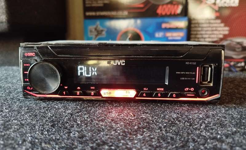 JVC Single Din Car Media Player with USB/AUX (KD-X152)