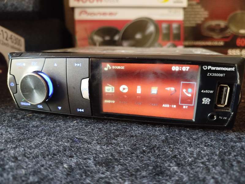 Paramount Single Din Car Media Player with USB/BT/AUX (ZX3500BT) - CD Not Working