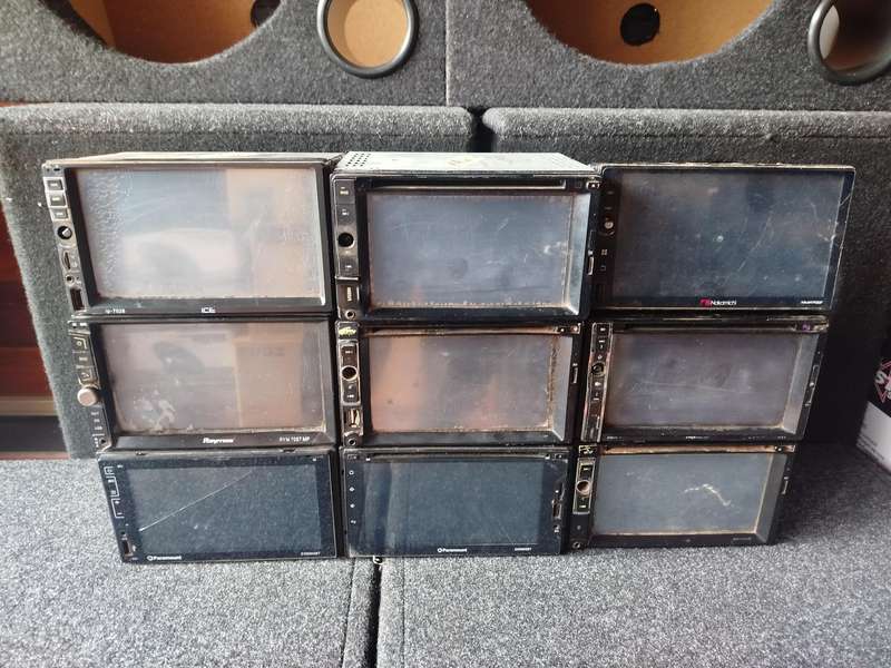 *One Bid for All 13* Various Double Din Head Units - Faulty - For Parts/Spares
