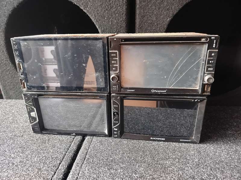 *One Bid for All 13* Various Double Din Head Units - Faulty - For Parts/Spares